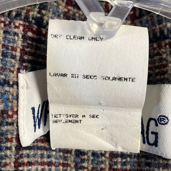 WHITE STAG Womens Plus Size 24 Wool Houndstooth Blazer Vintage 90’s  Blue Gray - Picture 10 of 11
